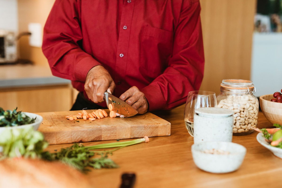 You can help reduce food waste by questioning your meal prep habits and using a whole carrot instead of peeling one.