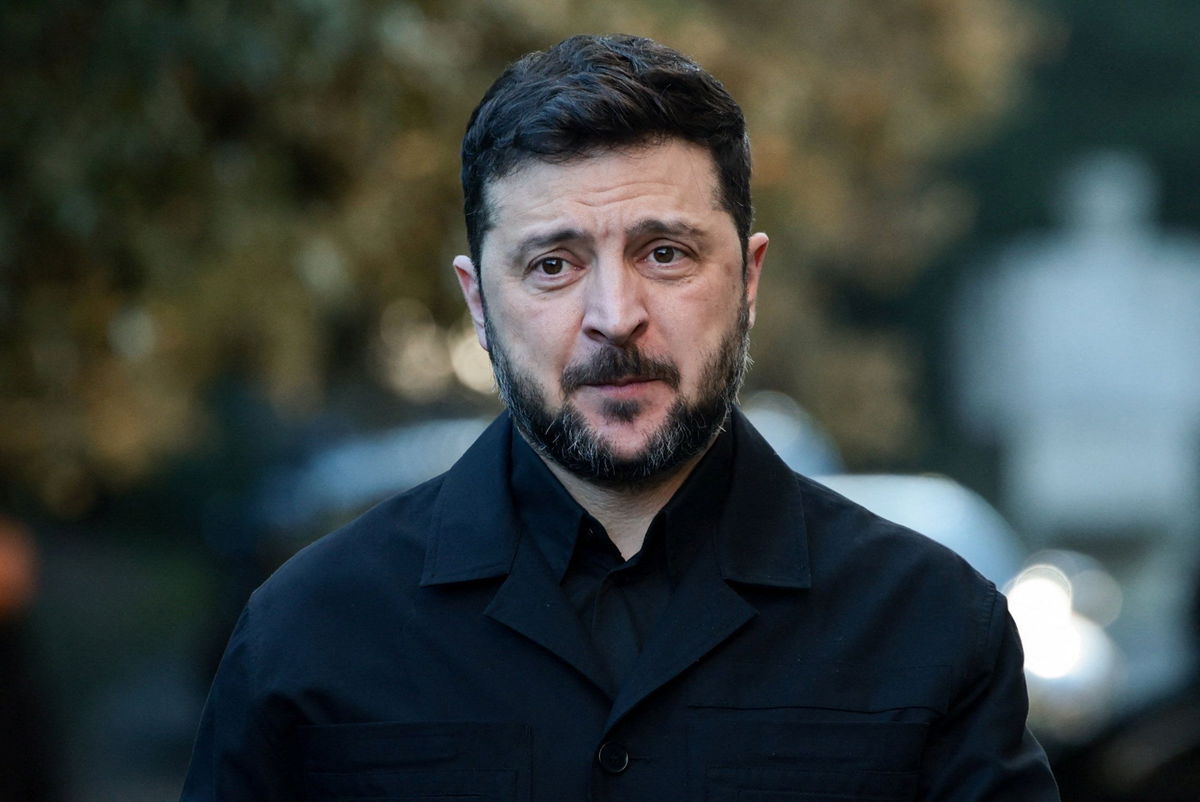 <i>Francesco Fotia/Reuters via CNN Newsource</i><br/>Ukrainian President Volodymyr Zelensky was in Italy on Tuesday to meet Pope Leo XIV and Italian Prime Minister Giorgia Meloni.