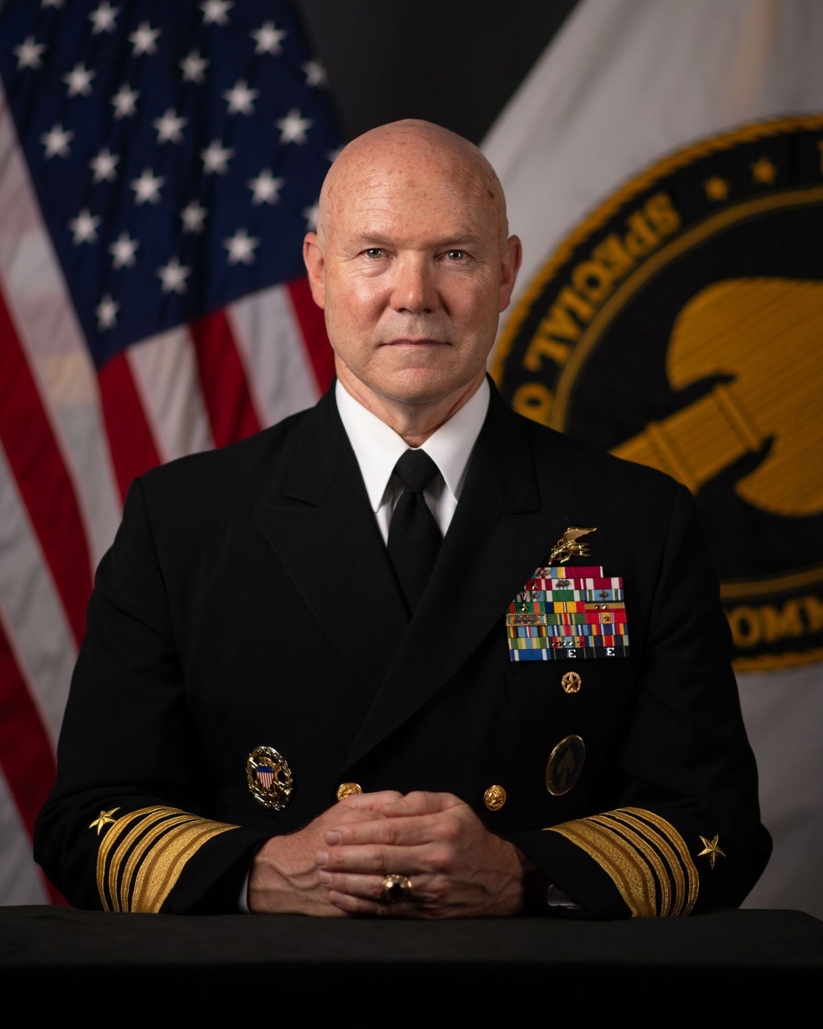Admiral Frank M. Bradley's official US Navy portrait